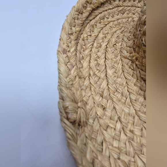 HELEN KAMINSKI HANDMADE RAFFIA STRAW SUN HAT ROLLED BRIM NATURAL WOMEN OS BEACH main image 4